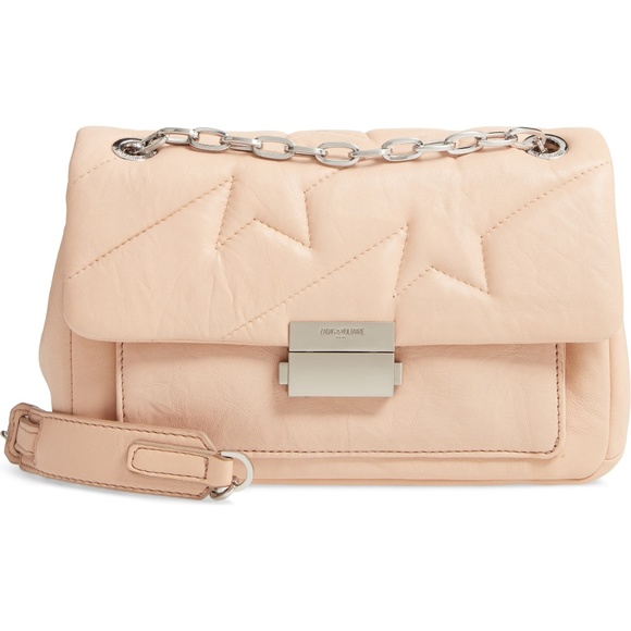 Zadig & Voltaire Handbags - Zadig & Voltaire Ziggy Quilted Nude Leather Bag